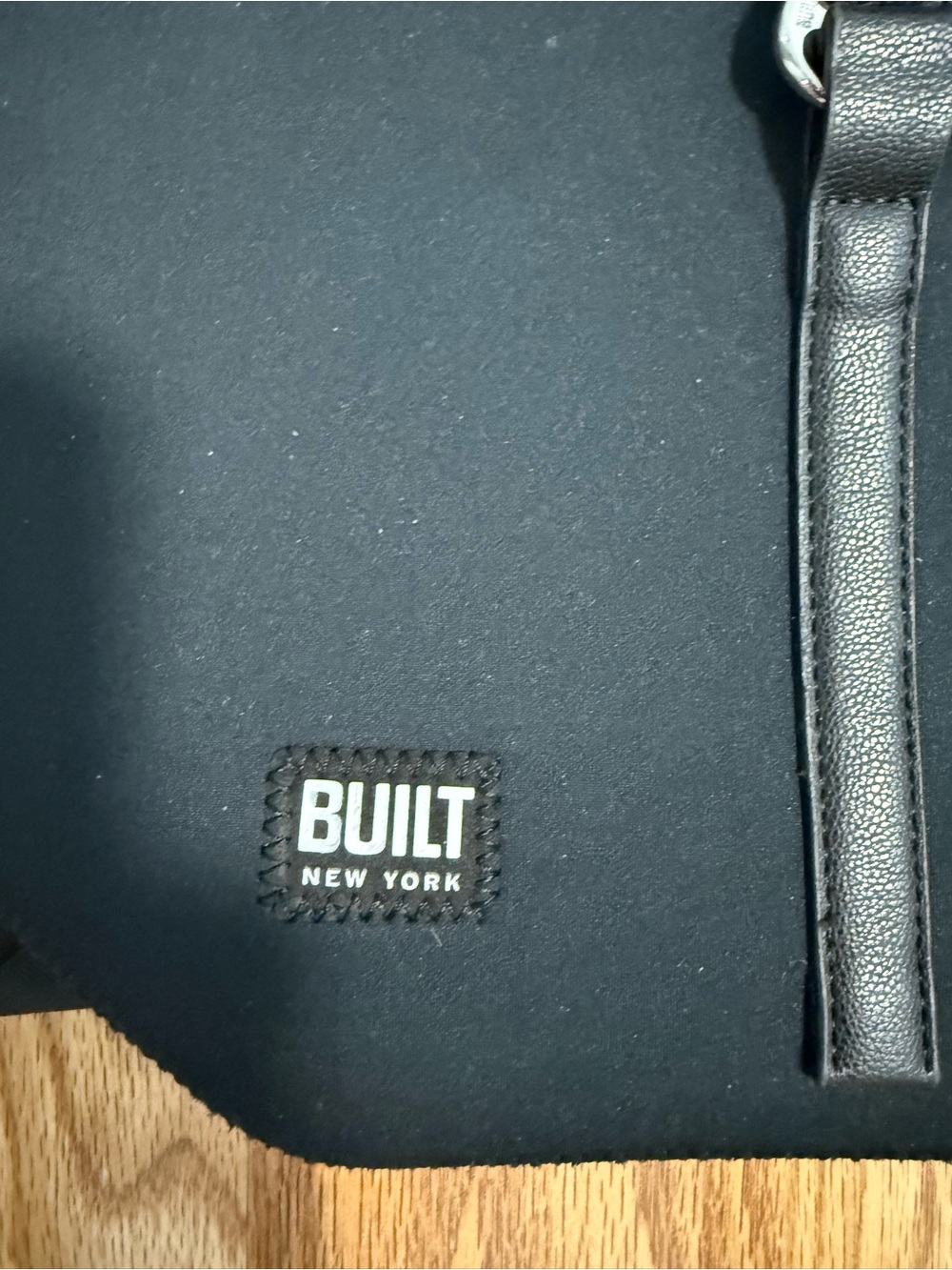 BUILT NEW YORK neoprene city backpack w/ inside and outside pockets. Pink inside - Picture 3 of 9